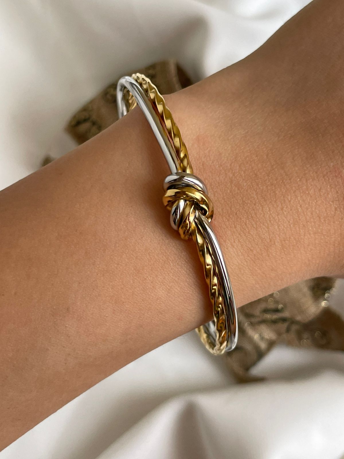 PULSERA NUDO COMBINADA