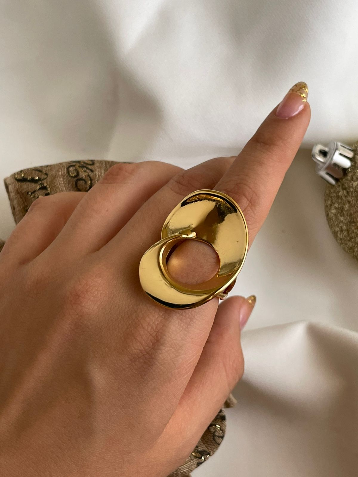 ANILLO CHUNKY DORADO