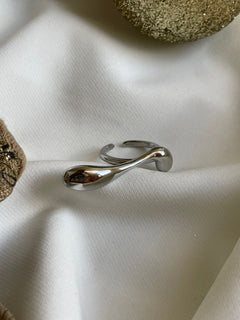 ANILLO DOBLE PLATA