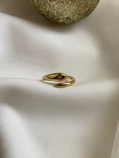 ANILLO SERPIENTE DORADA