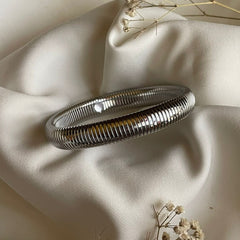 PULSERA AMANDA 10mm PLATA