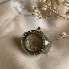 ANILLO RELOJ PLATA