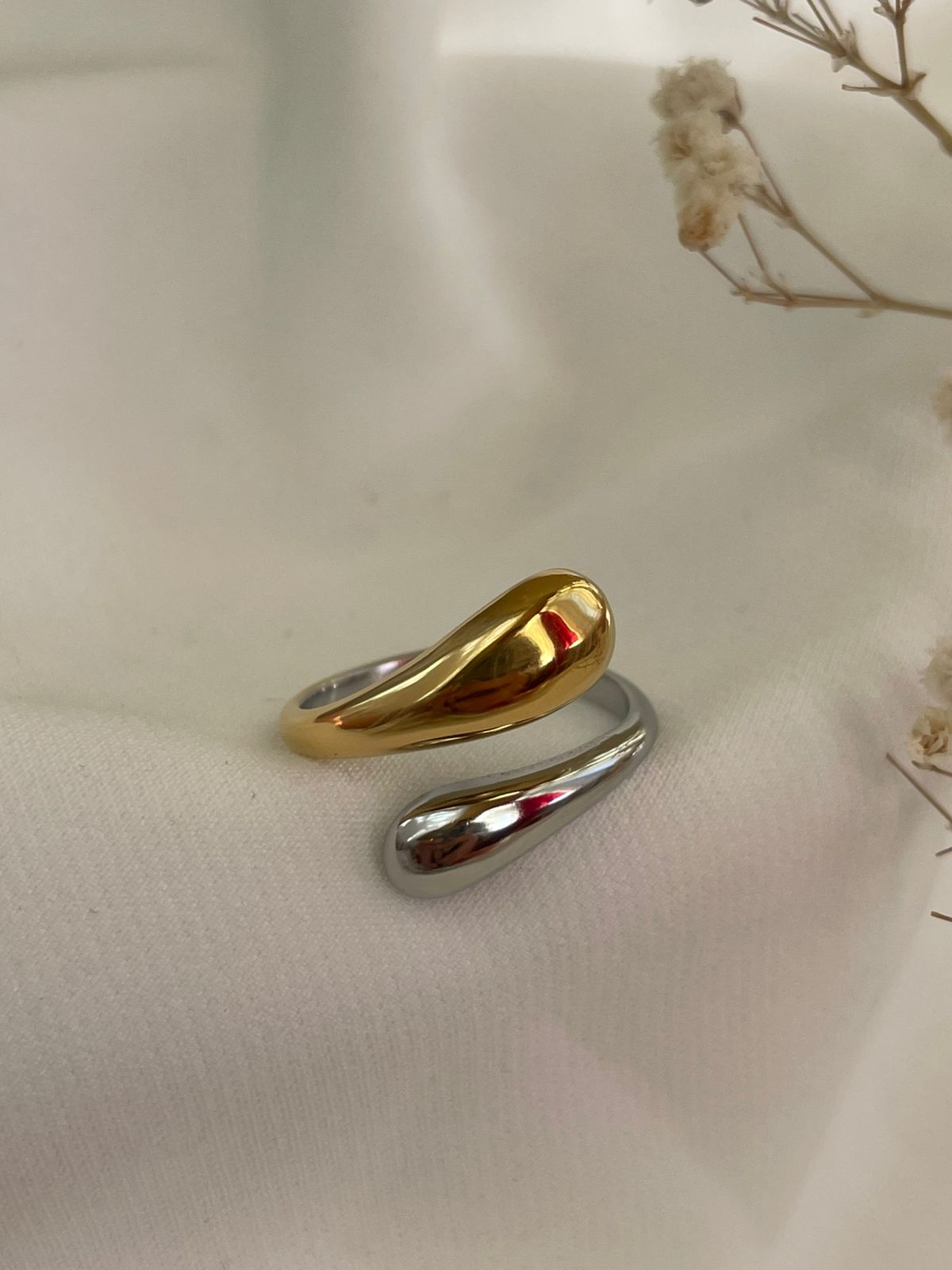 ANILLO DOBLE GOTA COMBINADO