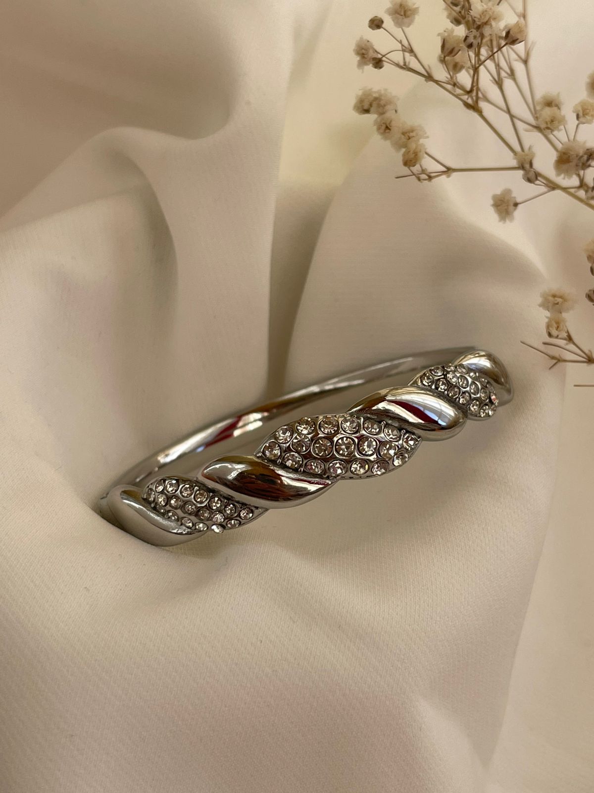 PULSERA CRUZADA PLATA