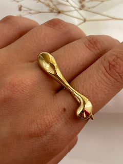 ANILLO DOBLE DORADO