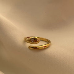 ANILLO SUERPIENTE DORADO