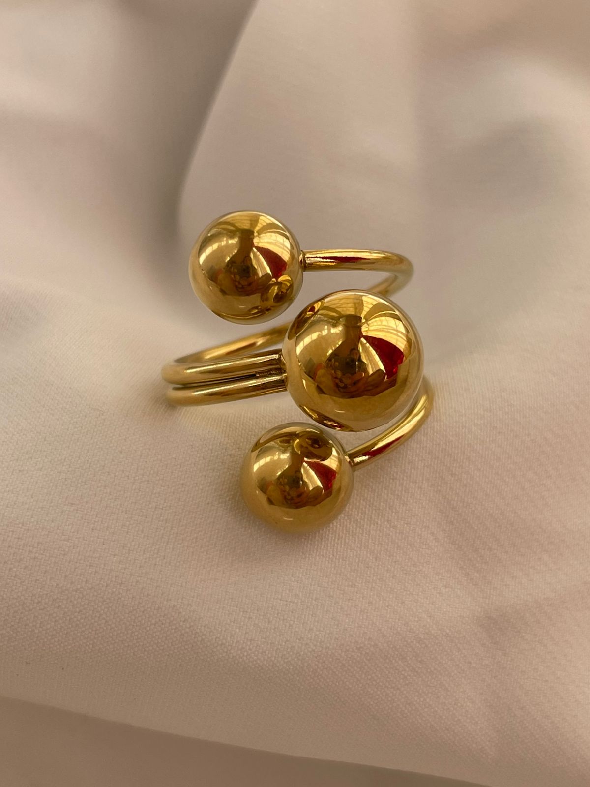 ANILLO 3 GOTAS DORADO