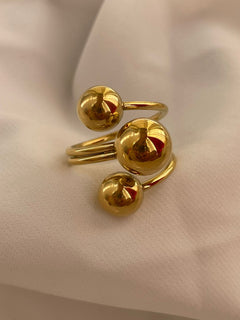 ANILLO 3 GOTAS DORADO