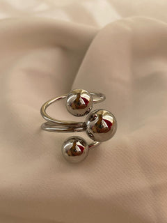 ANILLO 3 GOTAS PLATA