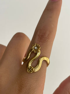 ANILLO ONDA GIRASOL